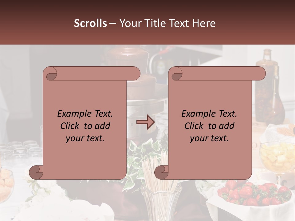 A Table Topped With Lots Of Food And Drinks PowerPoint Template