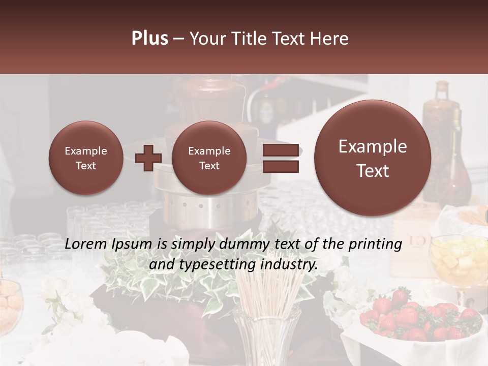 A Table Topped With Lots Of Food And Drinks PowerPoint Template