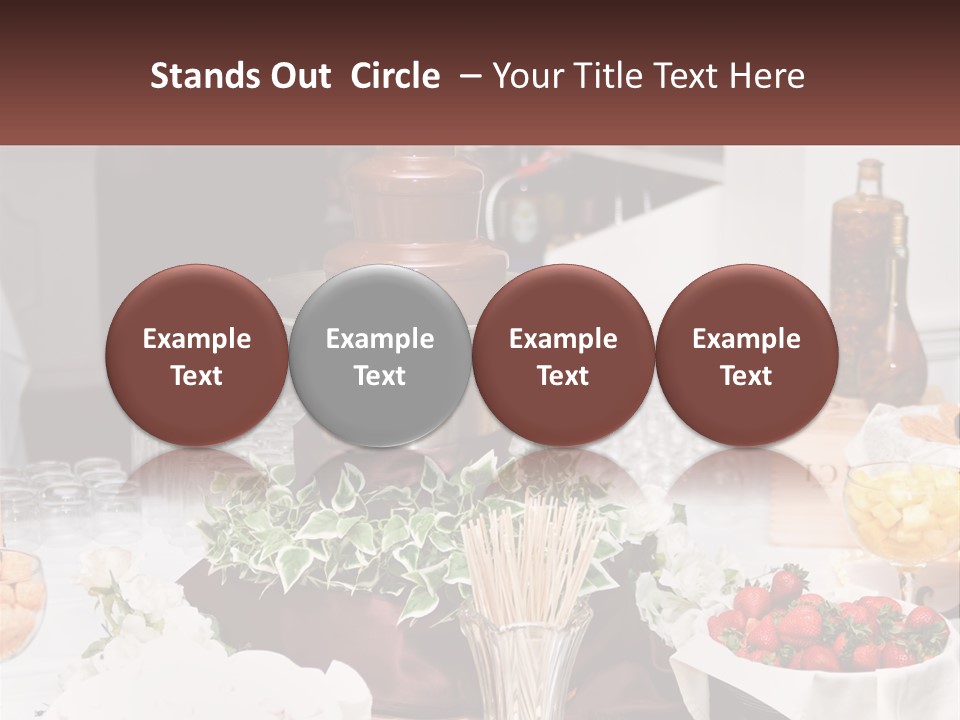 A Table Topped With Lots Of Food And Drinks PowerPoint Template