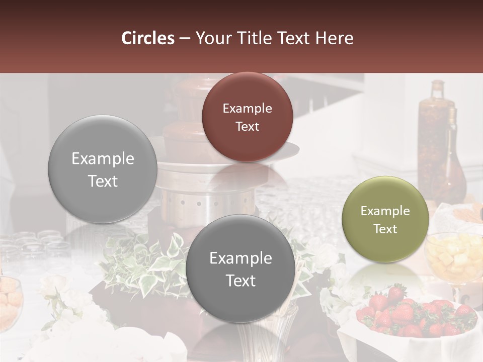 A Table Topped With Lots Of Food And Drinks PowerPoint Template