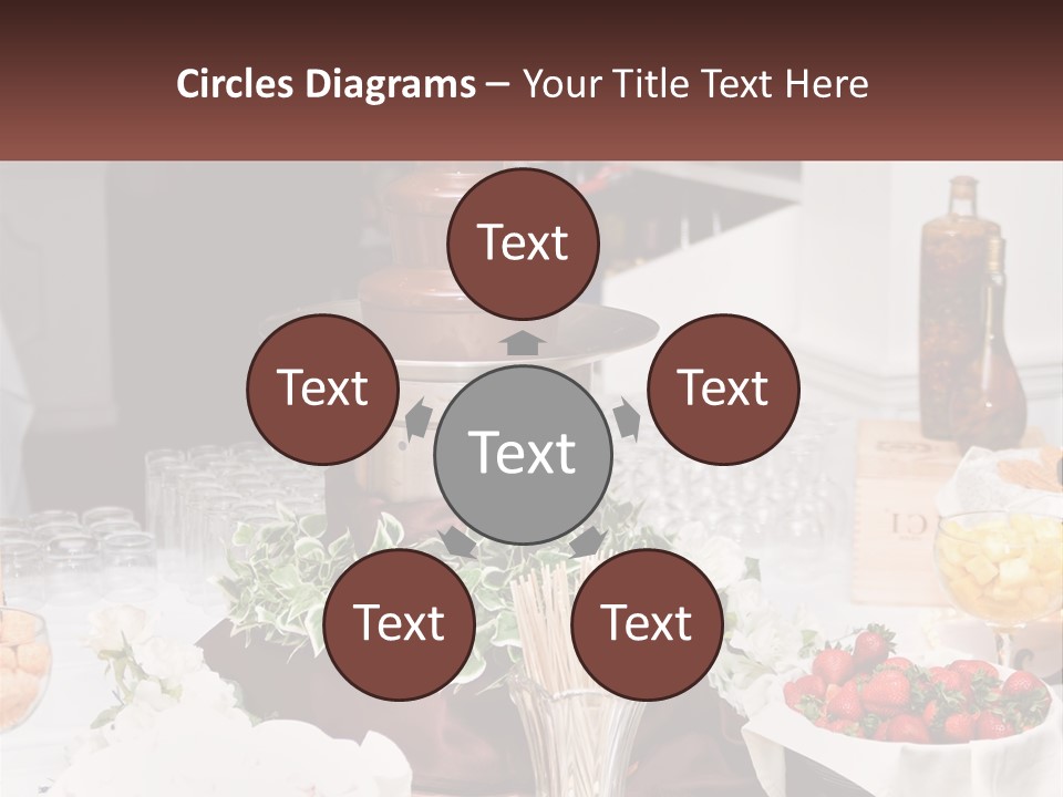 A Table Topped With Lots Of Food And Drinks PowerPoint Template