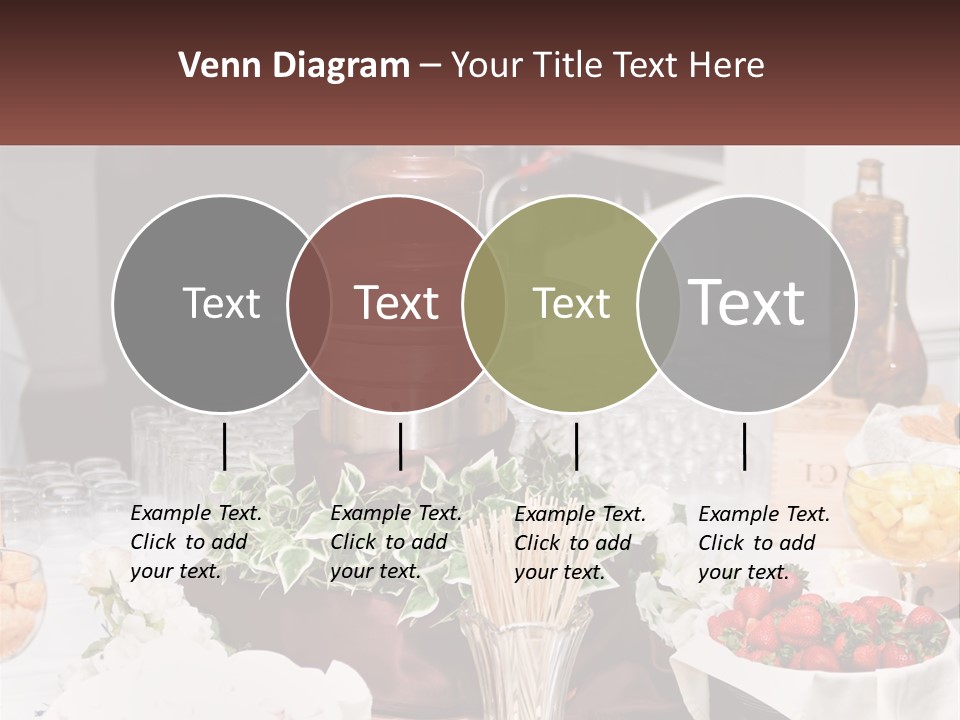 A Table Topped With Lots Of Food And Drinks PowerPoint Template
