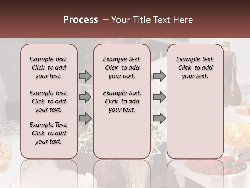 A Table Topped With Lots Of Food And Drinks PowerPoint Template