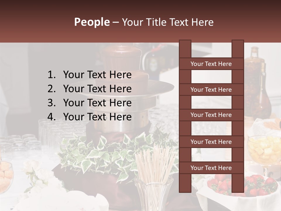 A Table Topped With Lots Of Food And Drinks PowerPoint Template