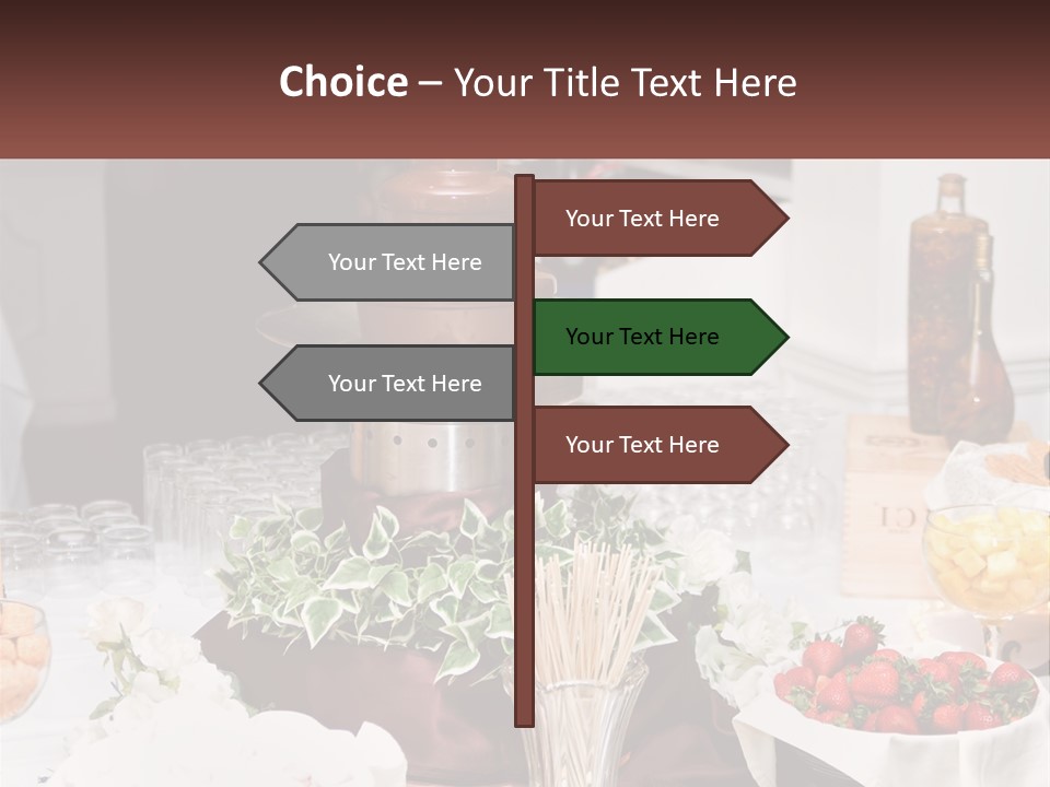 A Table Topped With Lots Of Food And Drinks PowerPoint Template