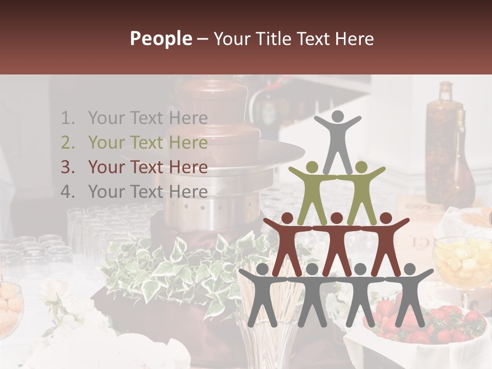 A Table Topped With Lots Of Food And Drinks PowerPoint Template