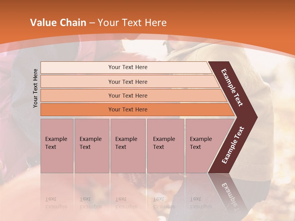 Two Children With Pumpkins Powerpoint Template PowerPoint Template