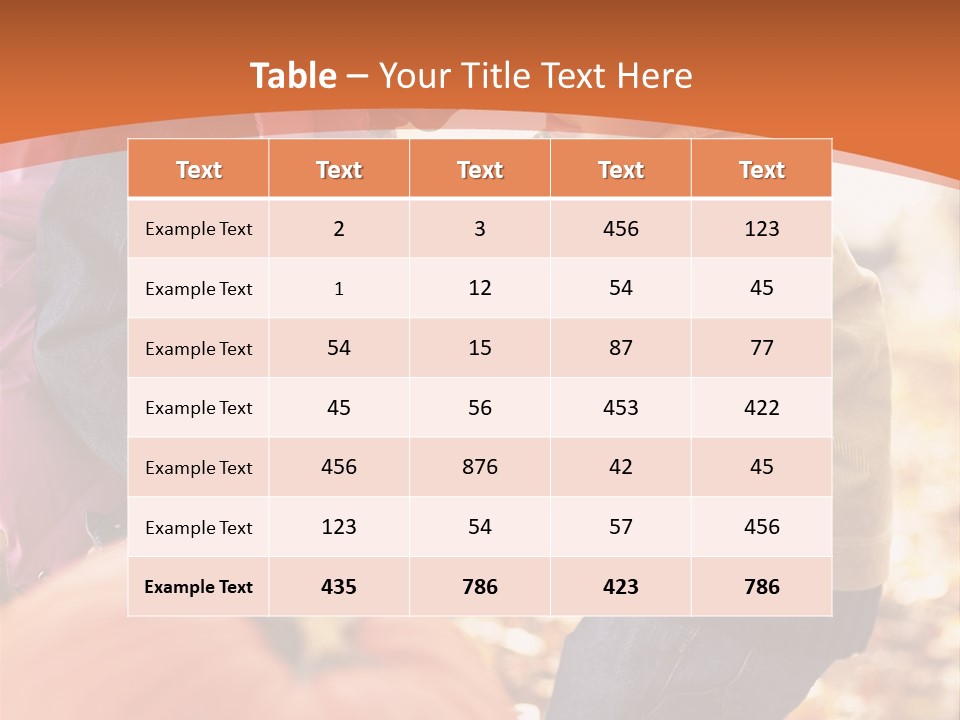Two Children With Pumpkins Powerpoint Template PowerPoint Template