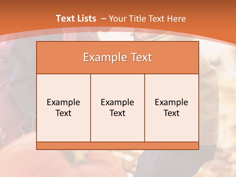 Two Children With Pumpkins Powerpoint Template PowerPoint Template