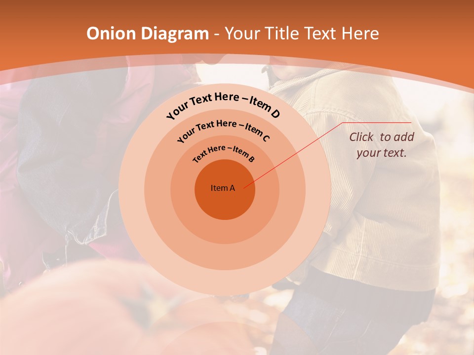 Two Children With Pumpkins Powerpoint Template PowerPoint Template