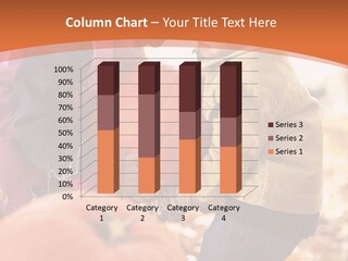 Two Children With Pumpkins Powerpoint Template PowerPoint Template