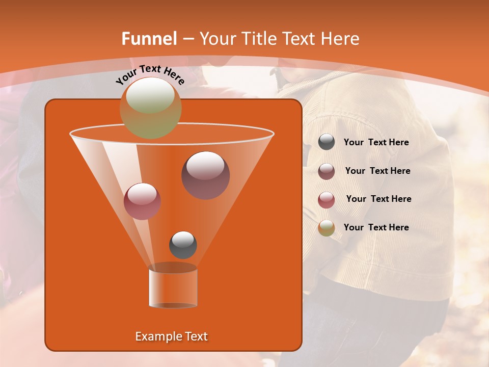 Two Children With Pumpkins Powerpoint Template PowerPoint Template