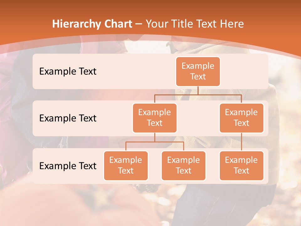 Two Children With Pumpkins Powerpoint Template PowerPoint Template