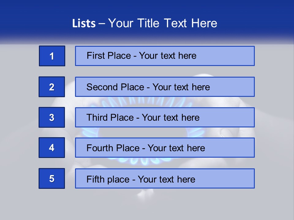 A Person Holding A Blue Flame In Their Hands PowerPoint Template
