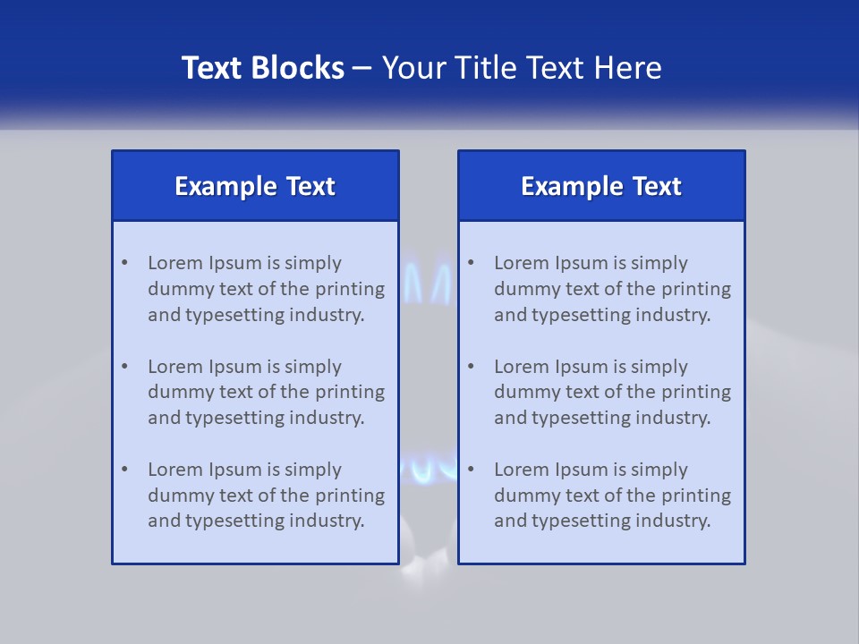 A Person Holding A Blue Flame In Their Hands PowerPoint Template