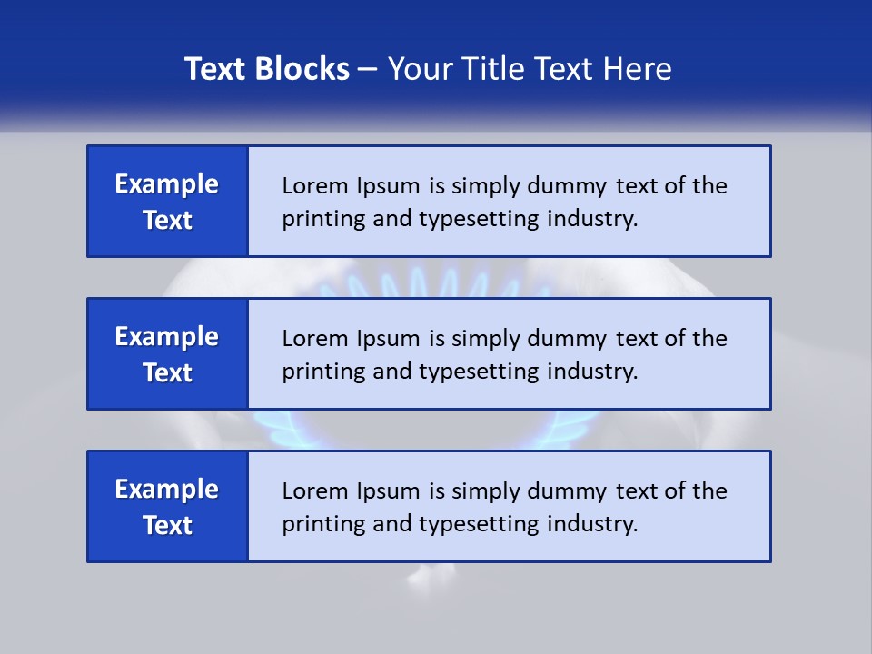 A Person Holding A Blue Flame In Their Hands PowerPoint Template