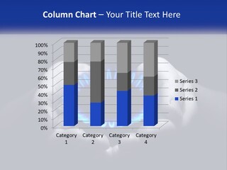 A Person Holding A Blue Flame In Their Hands PowerPoint Template