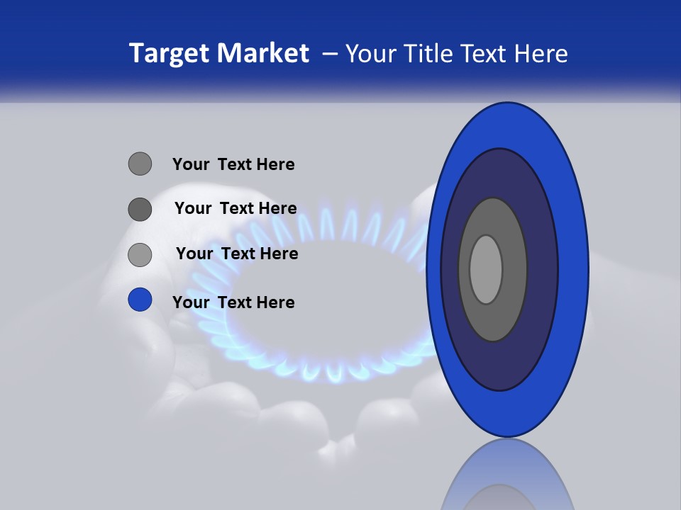 A Person Holding A Blue Flame In Their Hands PowerPoint Template