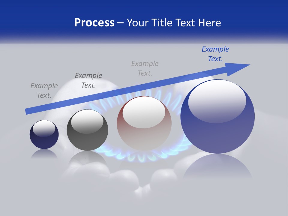 A Person Holding A Blue Flame In Their Hands PowerPoint Template