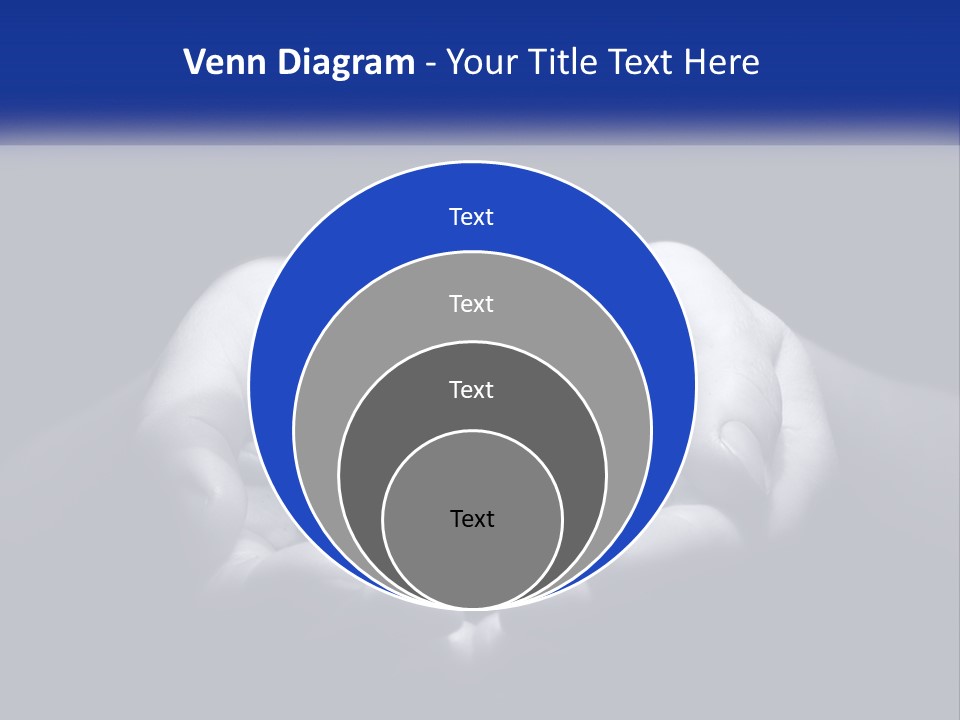 A Person Holding A Blue Flame In Their Hands PowerPoint Template