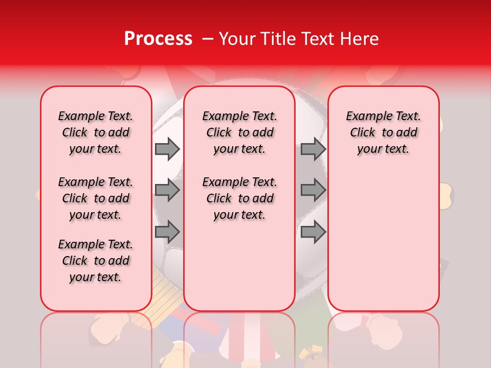 A Group Of People Standing Around A Soccer Ball PowerPoint Template