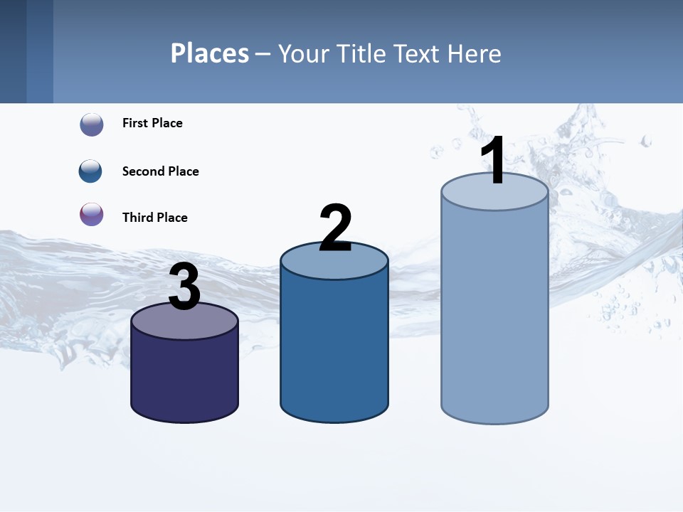 A Blue Water Powerpoint Presentation Is Shown PowerPoint Template