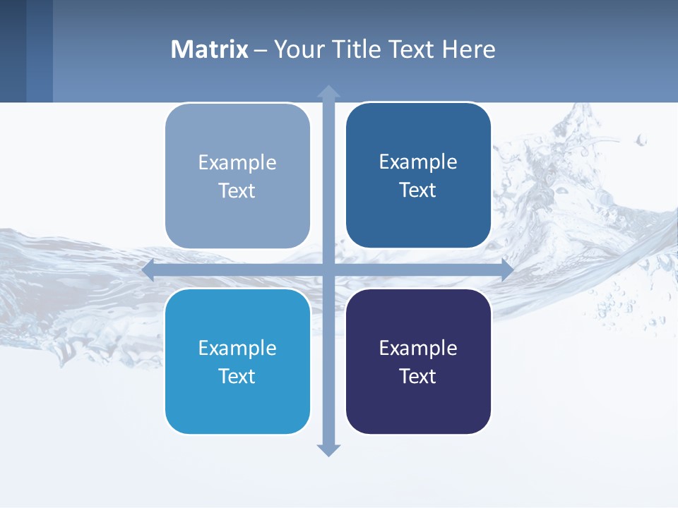 A Blue Water Powerpoint Presentation Is Shown PowerPoint Template