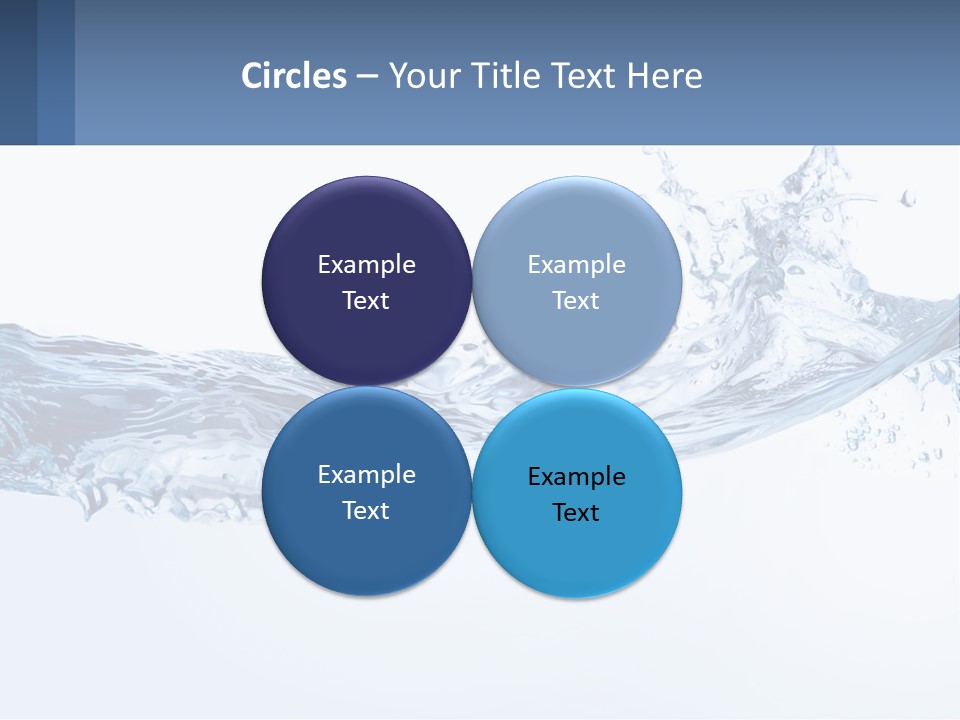A Blue Water Powerpoint Presentation Is Shown PowerPoint Template
