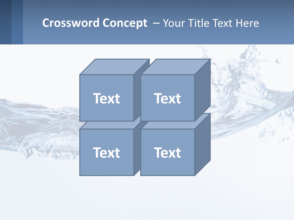 A Blue Water Powerpoint Presentation Is Shown PowerPoint Template