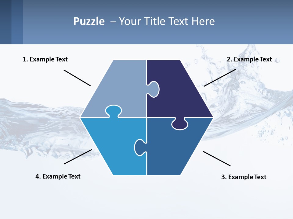 A Blue Water Powerpoint Presentation Is Shown PowerPoint Template