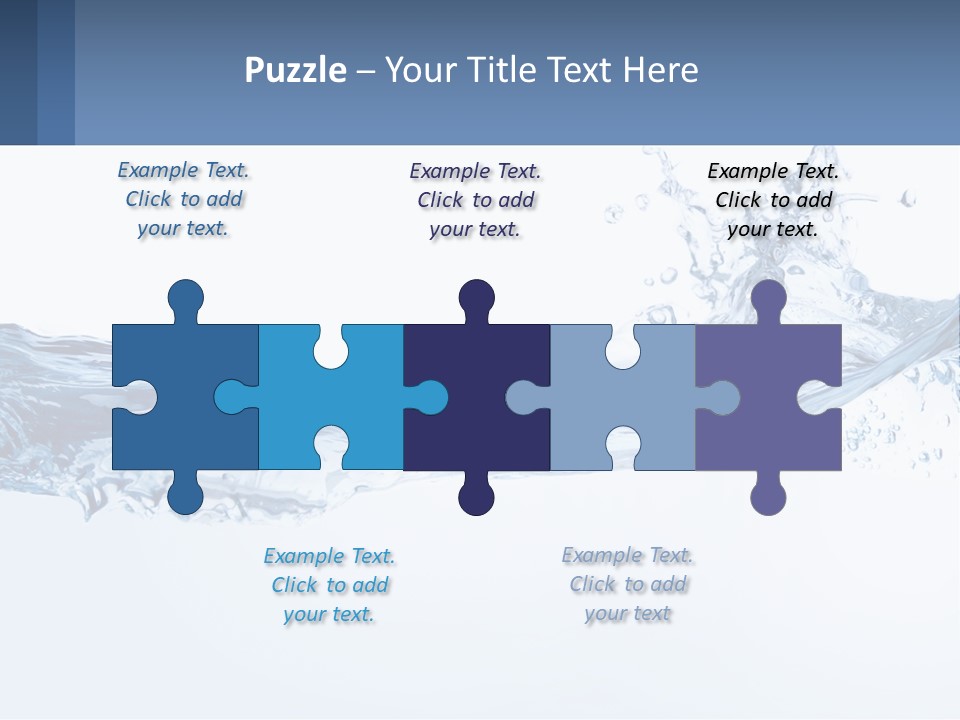 A Blue Water Powerpoint Presentation Is Shown PowerPoint Template