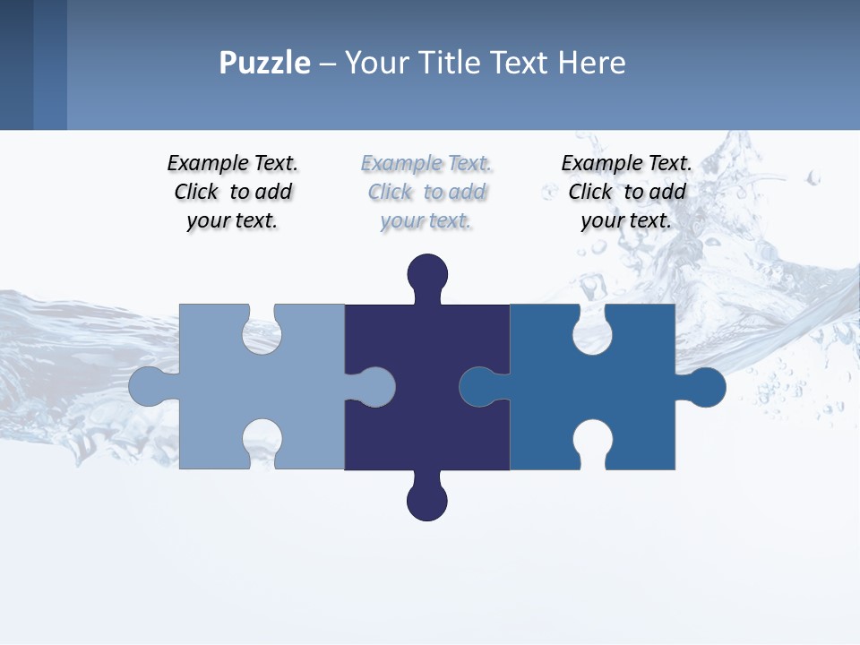 A Blue Water Powerpoint Presentation Is Shown PowerPoint Template