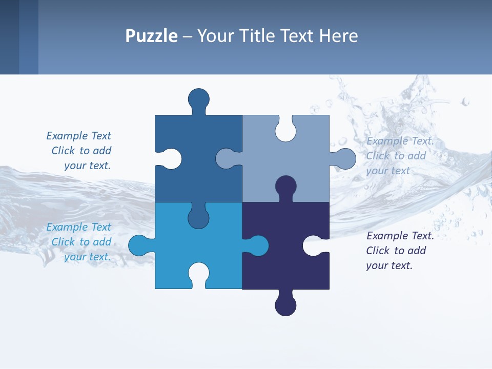 A Blue Water Powerpoint Presentation Is Shown PowerPoint Template