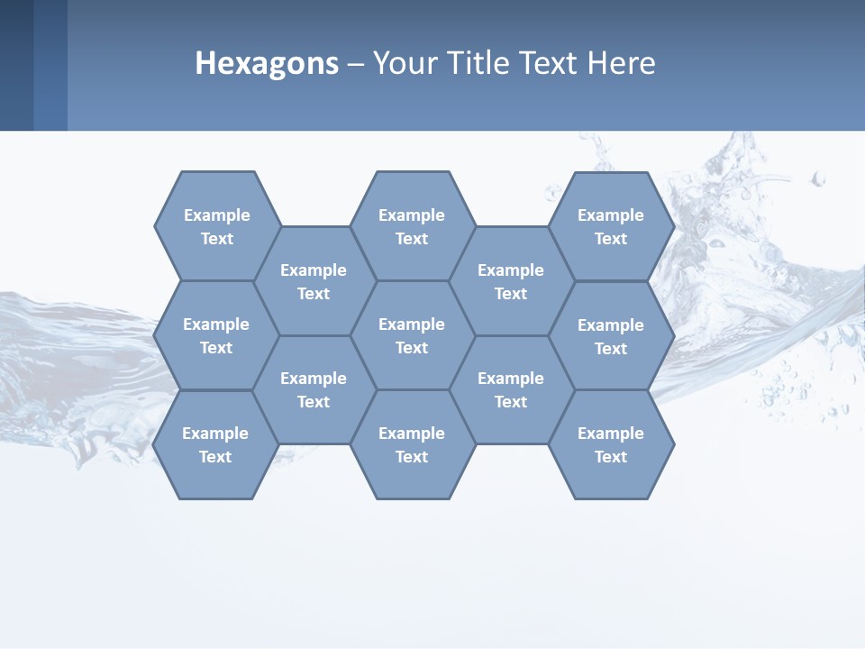 A Blue Water Powerpoint Presentation Is Shown PowerPoint Template