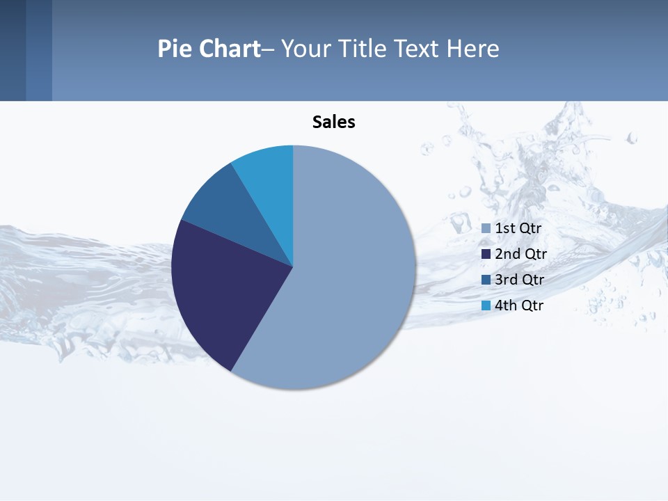 A Blue Water Powerpoint Presentation Is Shown PowerPoint Template
