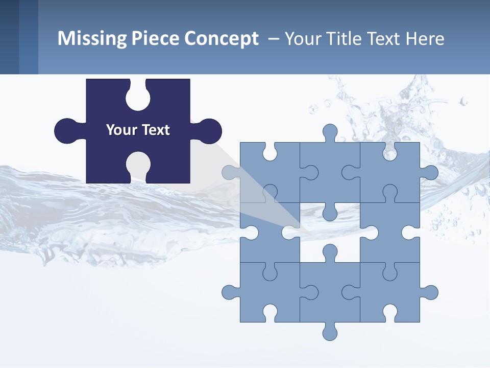 A Blue Water Powerpoint Presentation Is Shown PowerPoint Template