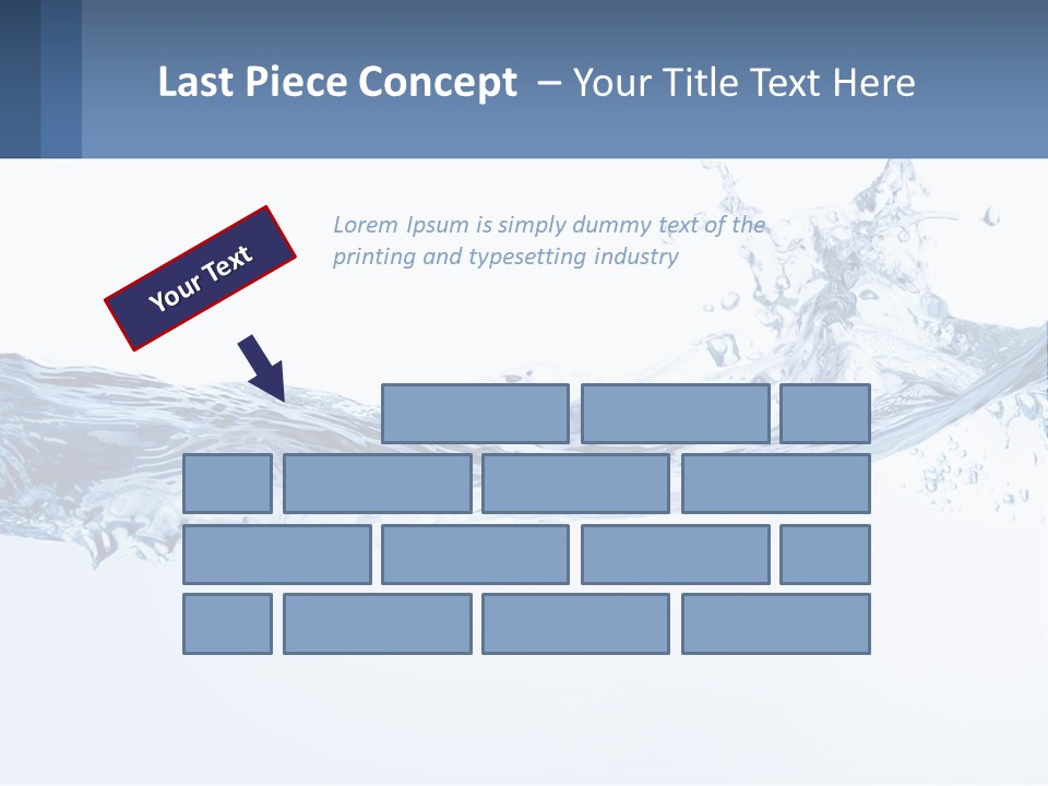 A Blue Water Powerpoint Presentation Is Shown PowerPoint Template