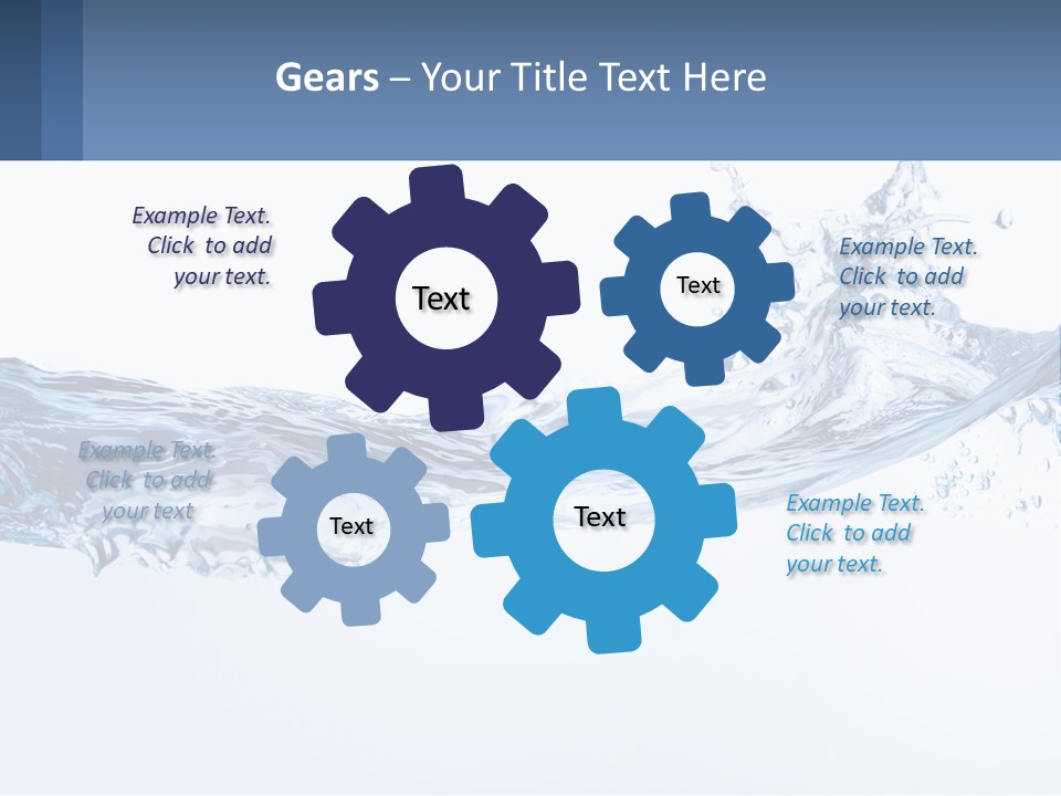 A Blue Water Powerpoint Presentation Is Shown PowerPoint Template