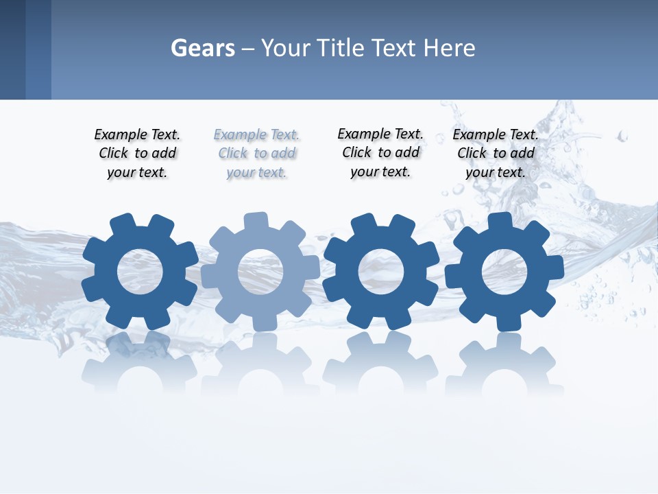 A Blue Water Powerpoint Presentation Is Shown PowerPoint Template