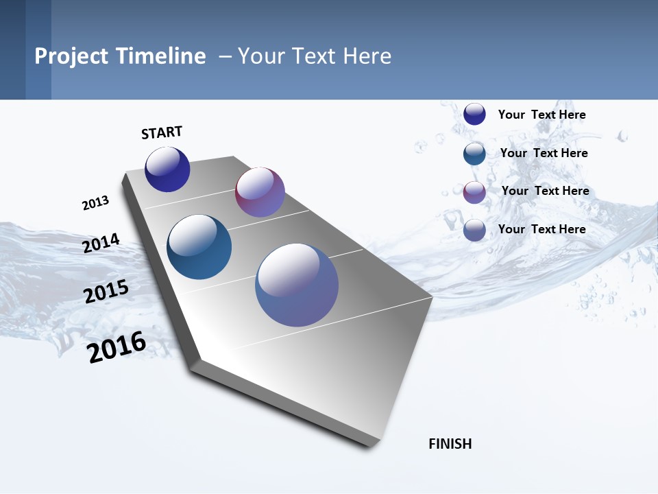 A Blue Water Powerpoint Presentation Is Shown PowerPoint Template