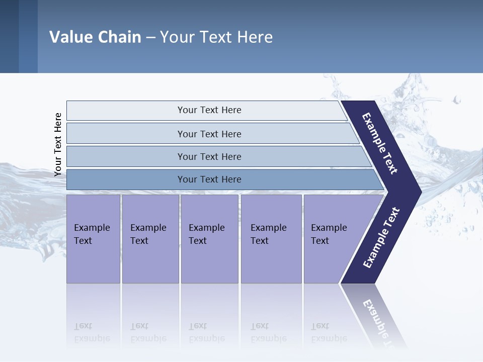 A Blue Water Powerpoint Presentation Is Shown PowerPoint Template