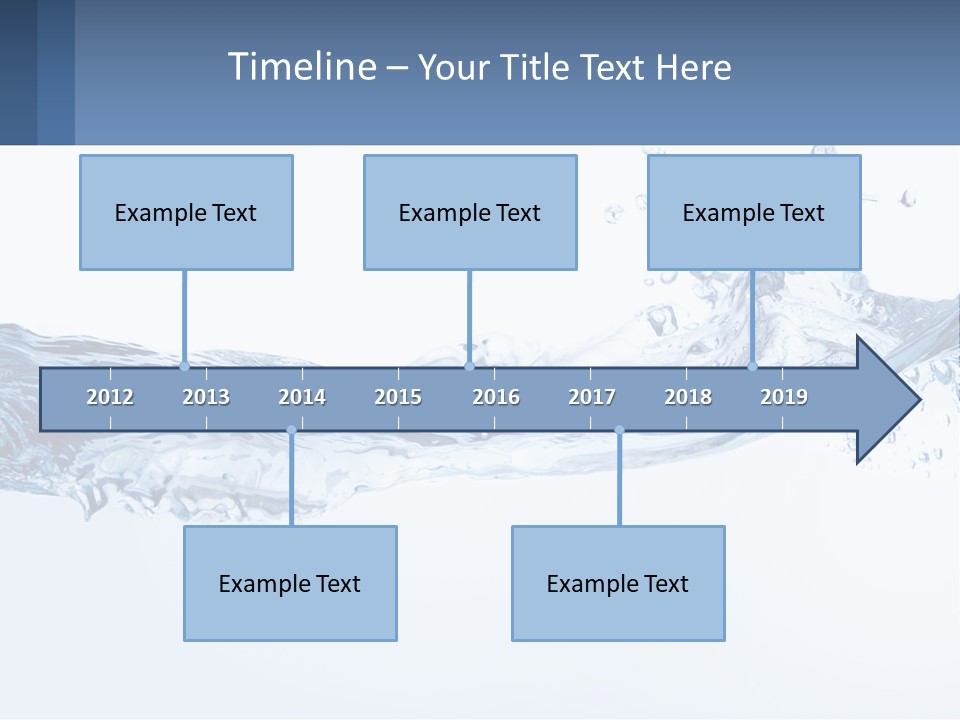 A Blue Water Powerpoint Presentation Is Shown PowerPoint Template