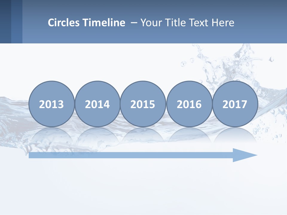 A Blue Water Powerpoint Presentation Is Shown PowerPoint Template