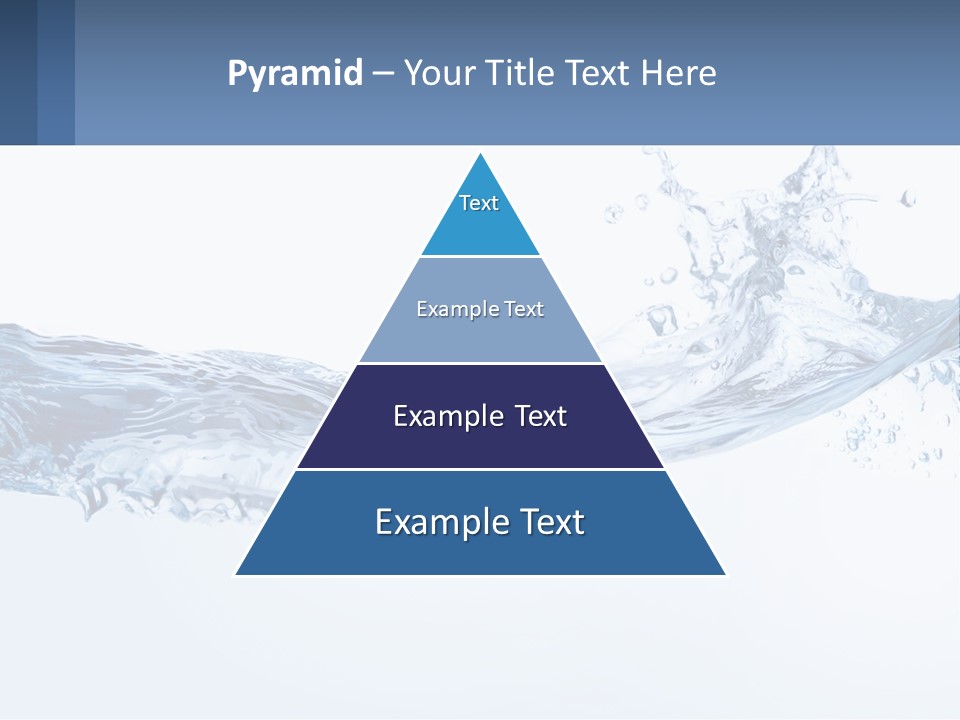 A Blue Water Powerpoint Presentation Is Shown PowerPoint Template