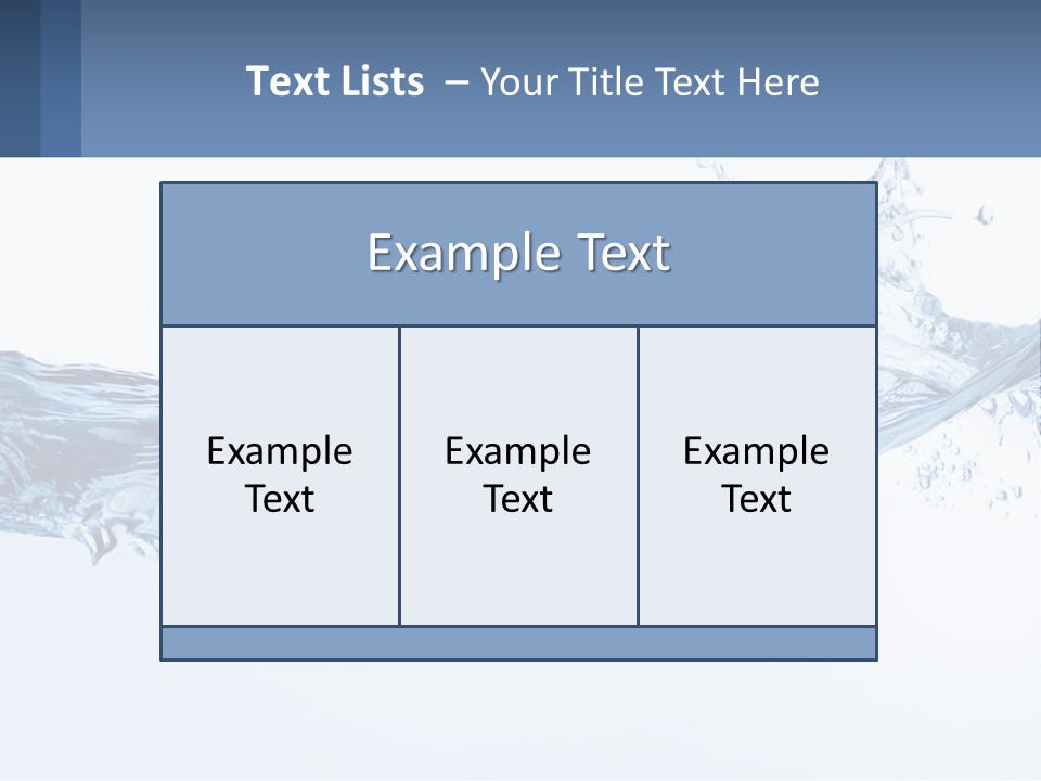 A Blue Water Powerpoint Presentation Is Shown PowerPoint Template