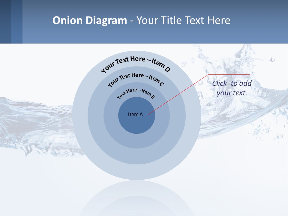 A Blue Water Powerpoint Presentation Is Shown PowerPoint Template