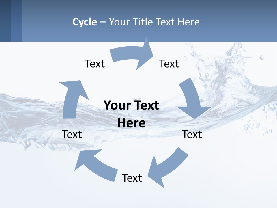 A Blue Water Powerpoint Presentation Is Shown PowerPoint Template