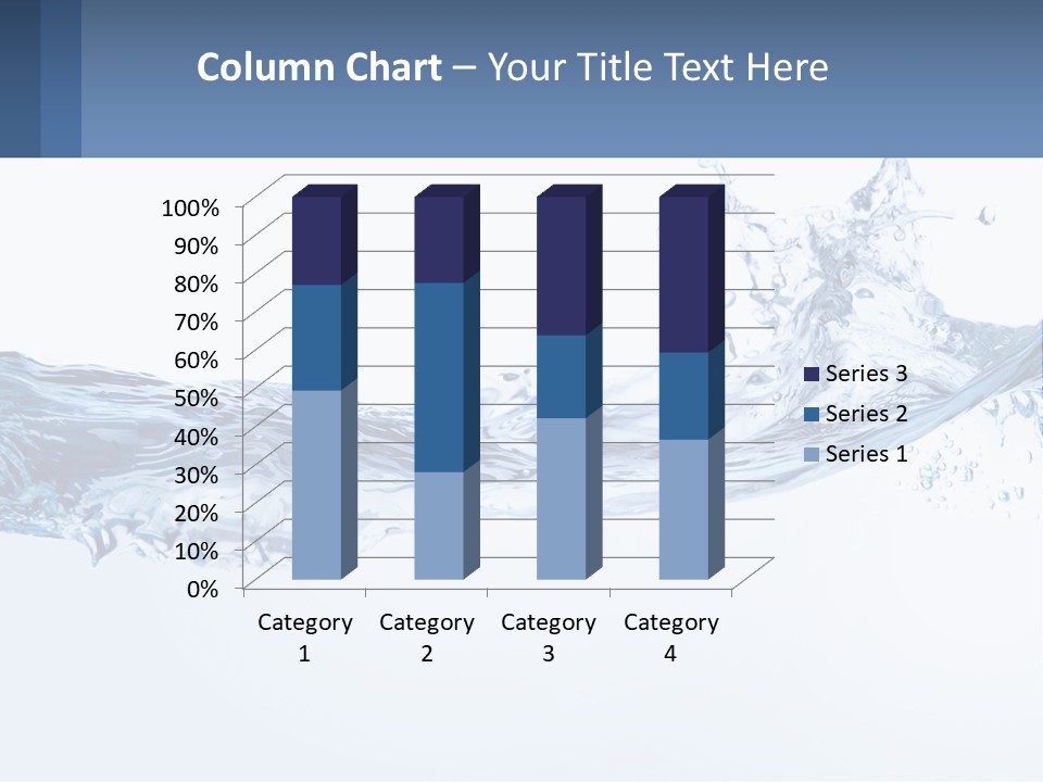 A Blue Water Powerpoint Presentation Is Shown PowerPoint Template