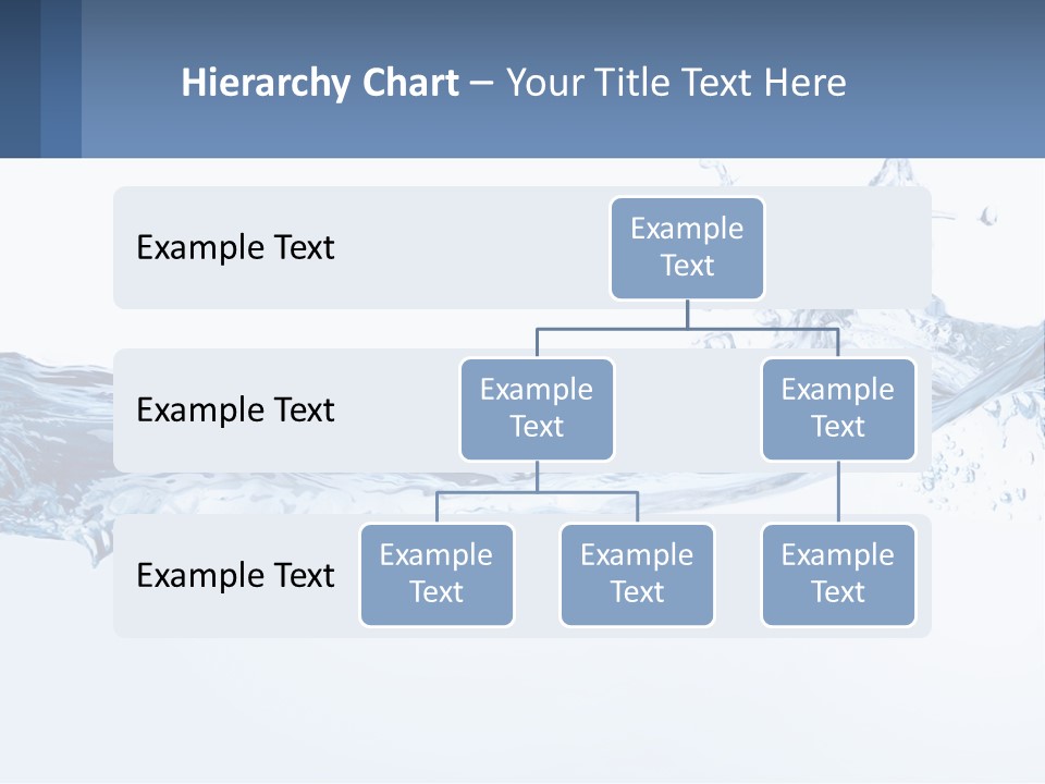 A Blue Water Powerpoint Presentation Is Shown PowerPoint Template
