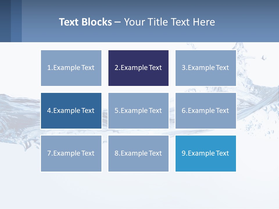 A Blue Water Powerpoint Presentation Is Shown PowerPoint Template